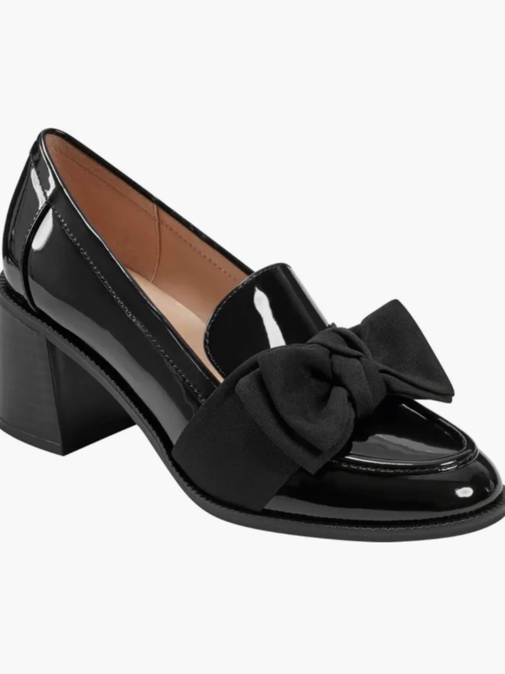 Bandolino Korra Bow Pump Size 6.5 Black Bow Heel